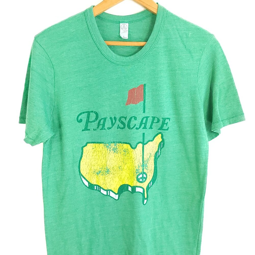 Payscape Glow On The Green Graphic T-Shirt Men's Large Short Sleeve Alternative
